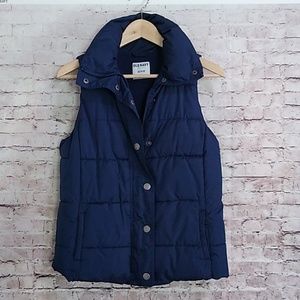 Old Navy Blue Puffer Vest XS